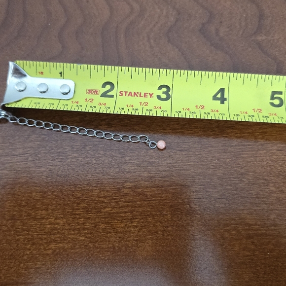 J.Jill Preppy Pink Coral & Silvertone Charm Necklace - Picture 8 of 9